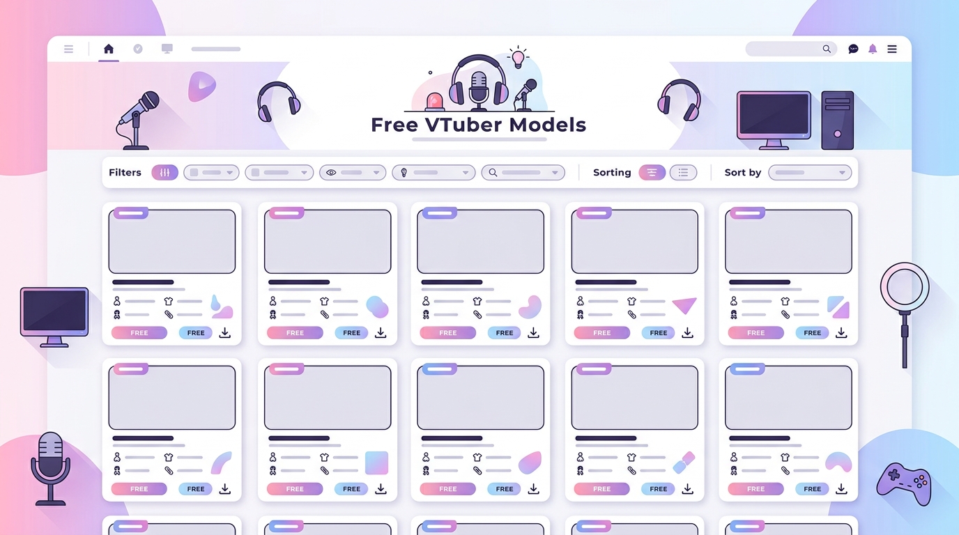 おすすめの無料VTuberモデル配布サイト