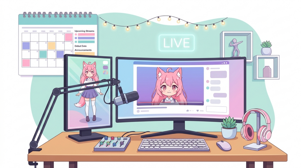 VTuberデビューに向けた配信スケジュールの計画